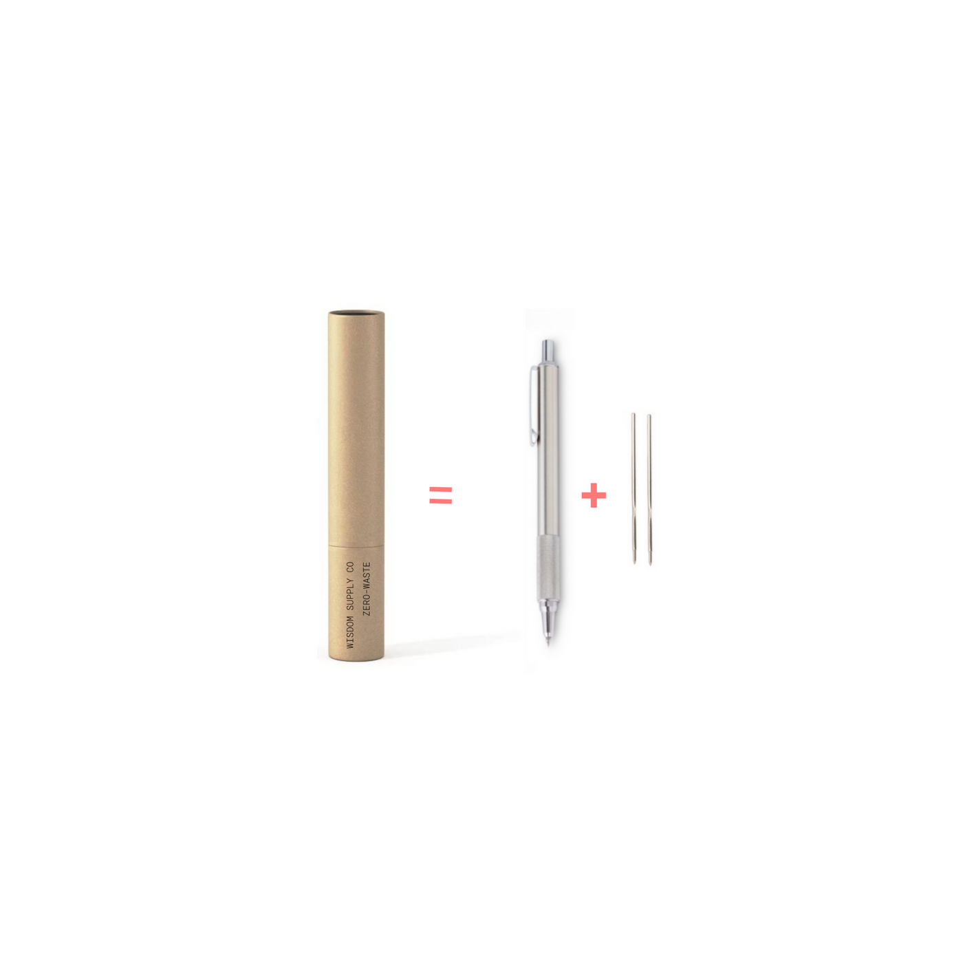 Stainless Steel Pen + Refill Set