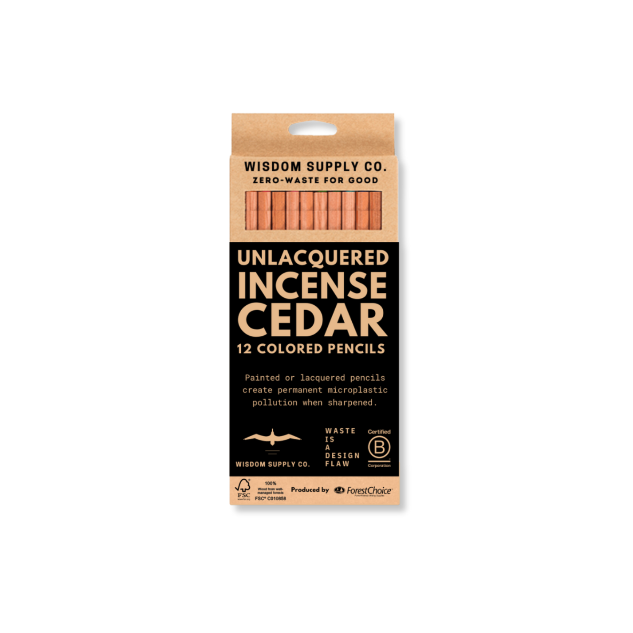 Unlacquered Colored Pencils Wisdom Supply Co.