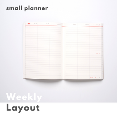 2023 Zero-Waste Weekly Planner SMALL